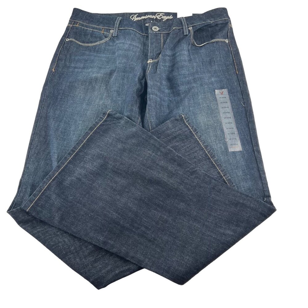 American Eagle Outfitters Dark Blue Flare Jeans